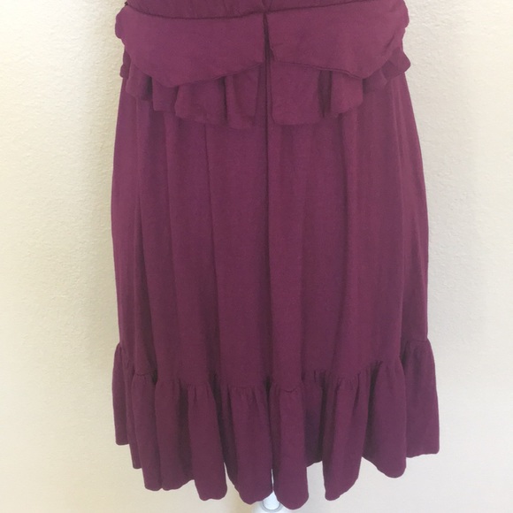MARC By Marc Jacobs Plum Ruffle Button Dress NWOT - Picture 4 of 16
